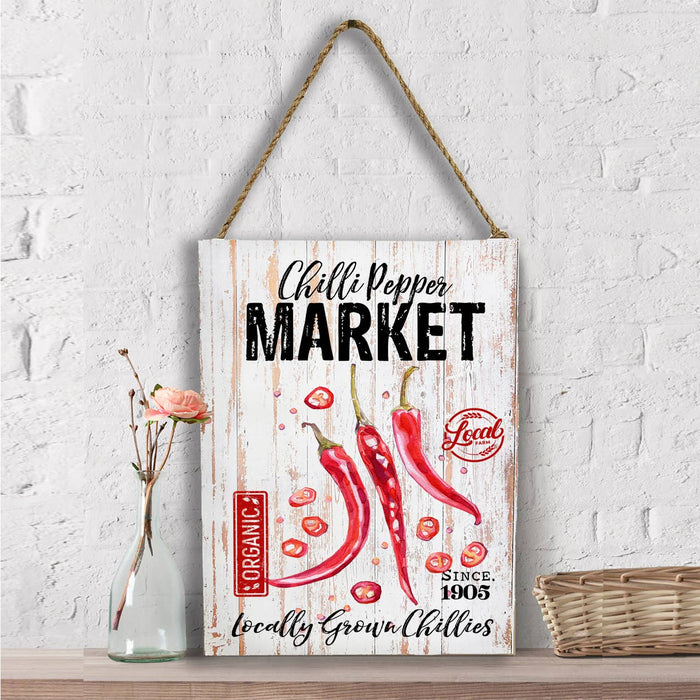 Chilli Peper Market Red Chillies Wall Decor
