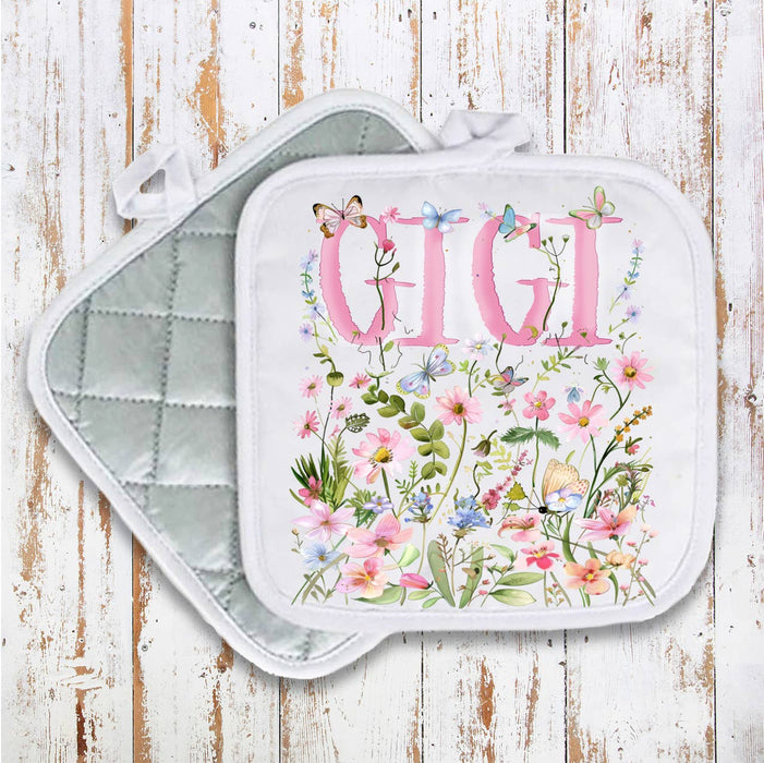 Mother's Day Wild Flowers Gigi Pot Holder Oven Mitt