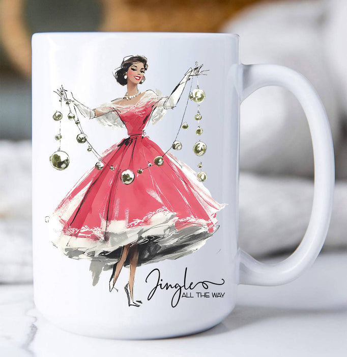 Retro Christmas Jingle all the way Coffee Mug