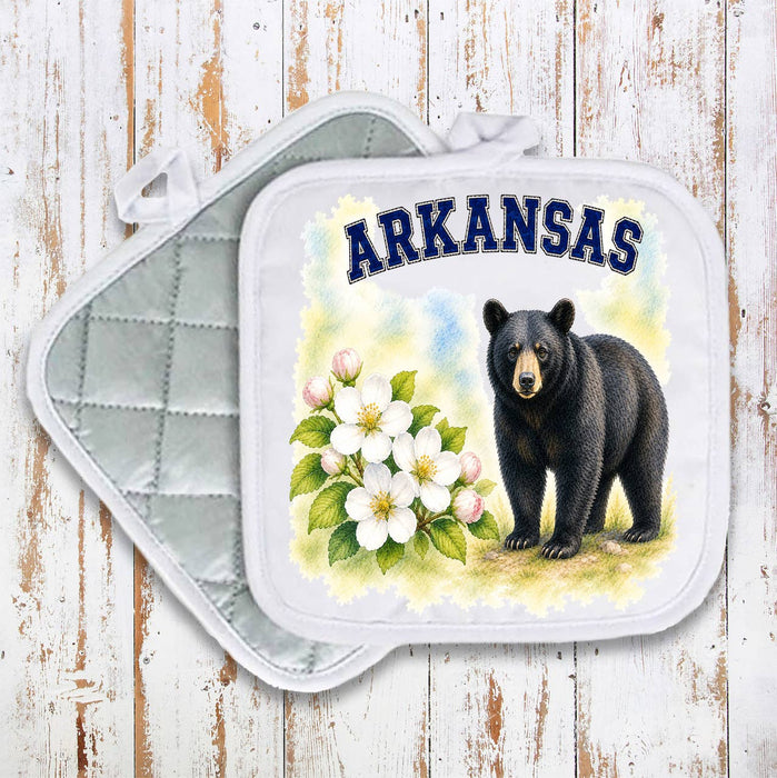 Arkansas State Bird and Animal Pot Holder