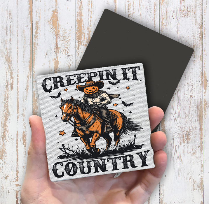 Halloween Creepin it Country Magnet Fridge
