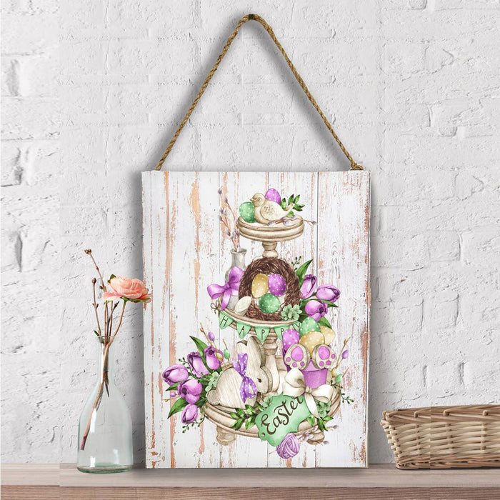 Happy Easter 3 Tier Tray Wall Decor