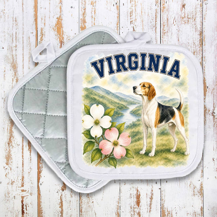 Virginia State Bird and Animal Pot Holder