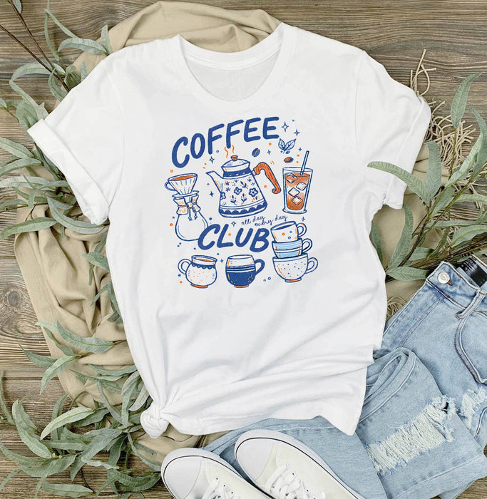 Retro Coffee Club All Day T-Shirt
