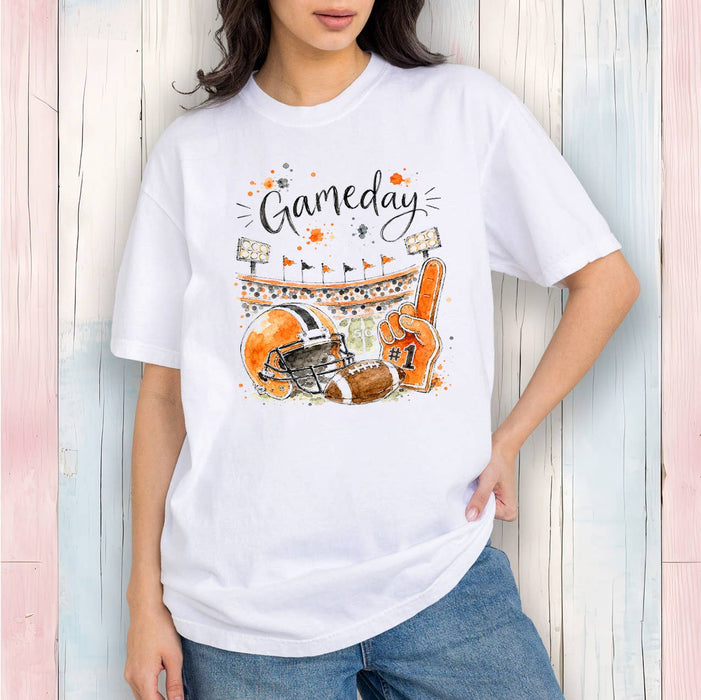 Gameday Football Orange & Black T-Shirt