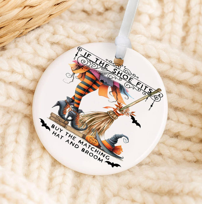 Halloween Witch If the Shoe Fits Ornament