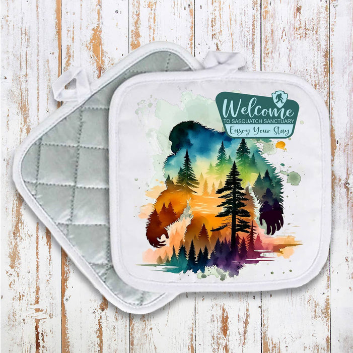Sasquatch Sanctuary Big Foot Pot Holder Oven Mitt