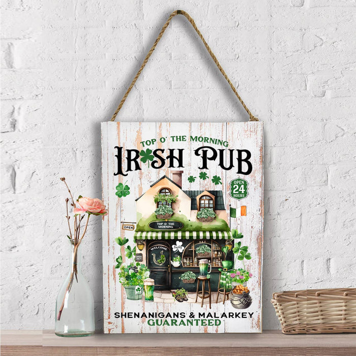 St Patrick's irish Pub Shenanigans Wall Decor