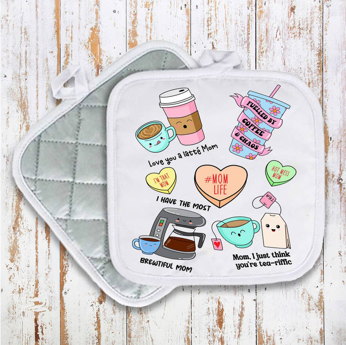 Mother's Day Puns Sarcastic Quotes Pot Holder Oven Mitt
