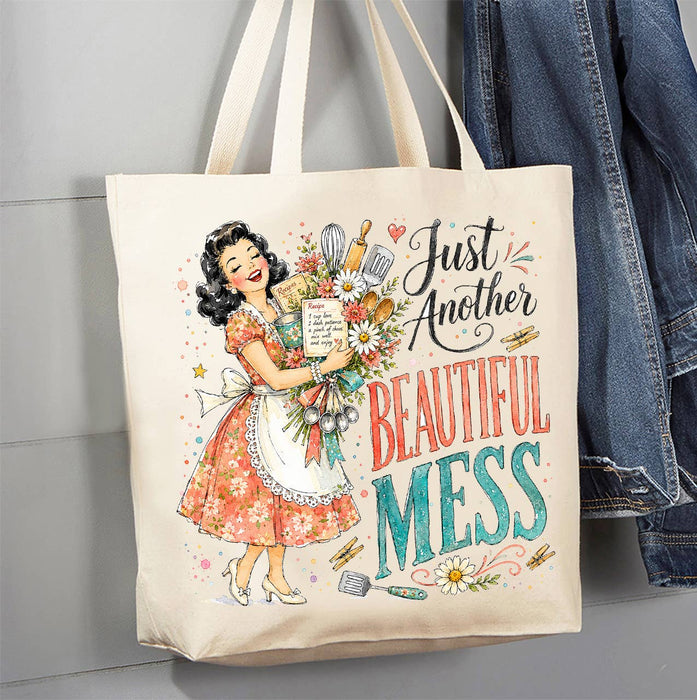 Housewives Beautiful Mess Canvas Tote Bag