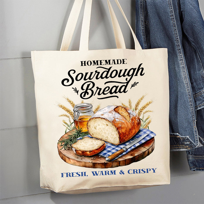 Homemade Sourdough Bread Canvas Tote Bag