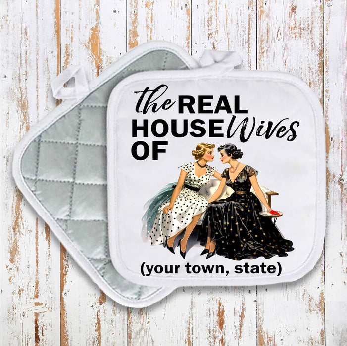 Retro The Real House Wifes of Pot Holder Oven Mitt