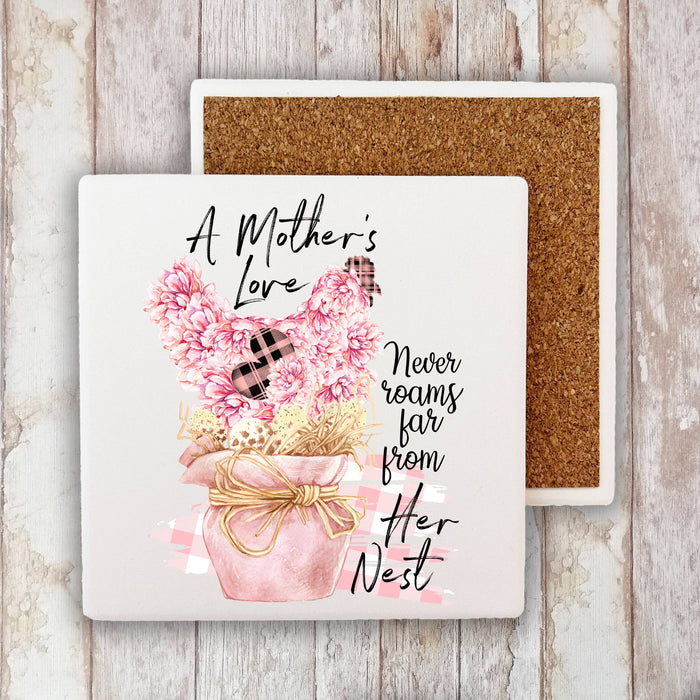 Mothers Day Mothers Loves Stone Coaster