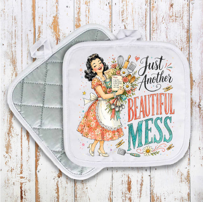Housewives Beautiful Mess Pot Holder