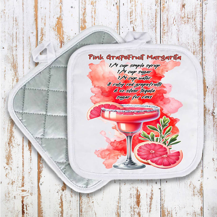 Summer Cocktail Grapefruit Margarita Pot Holder Oven Mitt