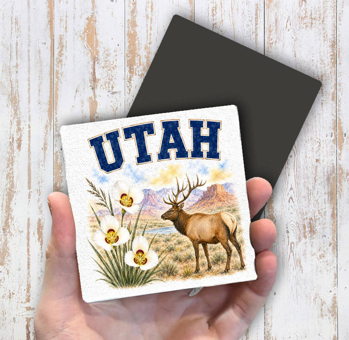 Utah State Bird and Animal Magnet Fridge