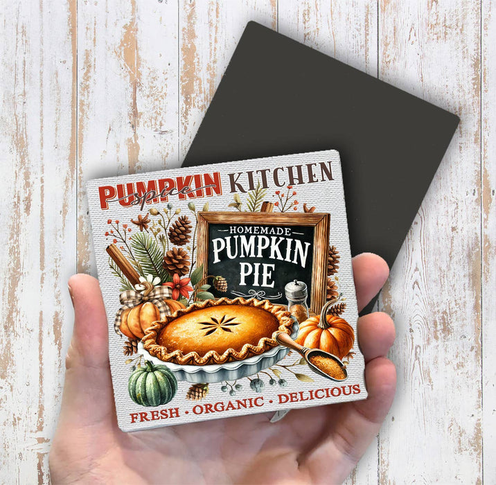 Fall Autumn Pumpkin Pie  Magnet Fridge