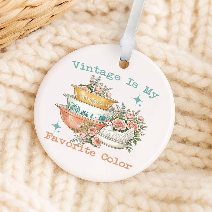 Vintage is My Favorite Color Ornament