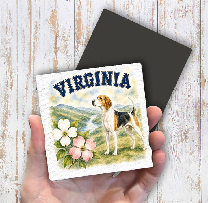 Virginia State Bird and Animal Magnet Fridge
