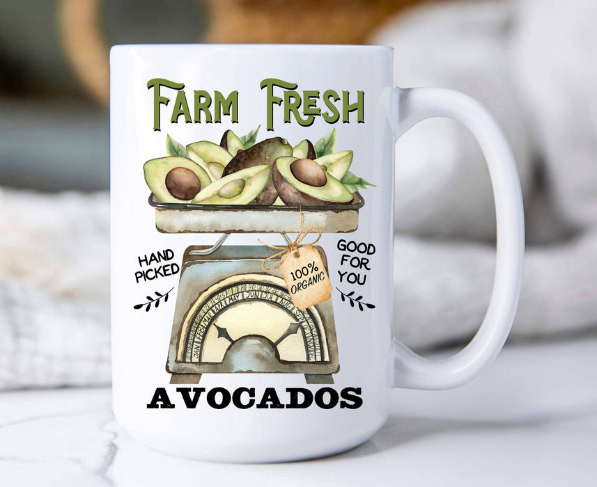 Farm Fresh Avocados Organic  Coffee Mugs