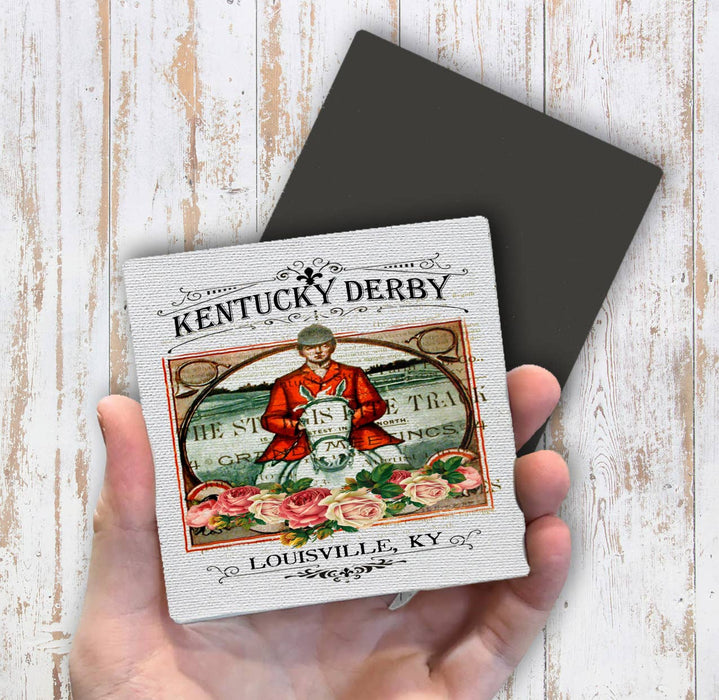 Kentucky Derby Louisville Vintage Magnet Fridge