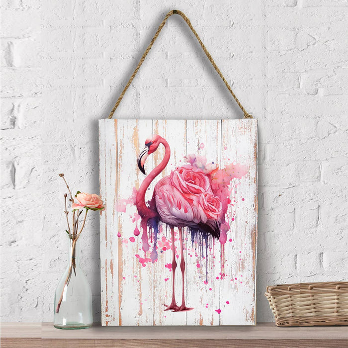 Beautiful Flamingo Roses Wall Decor