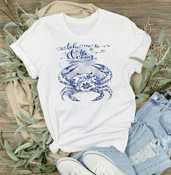Chinoiserie Crab Take me to Ocean T-Shirt
