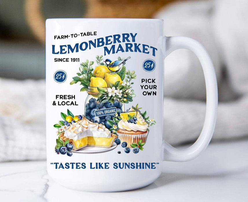 Lemon Berry Market Farm to Table 15 oz Coffee Mug