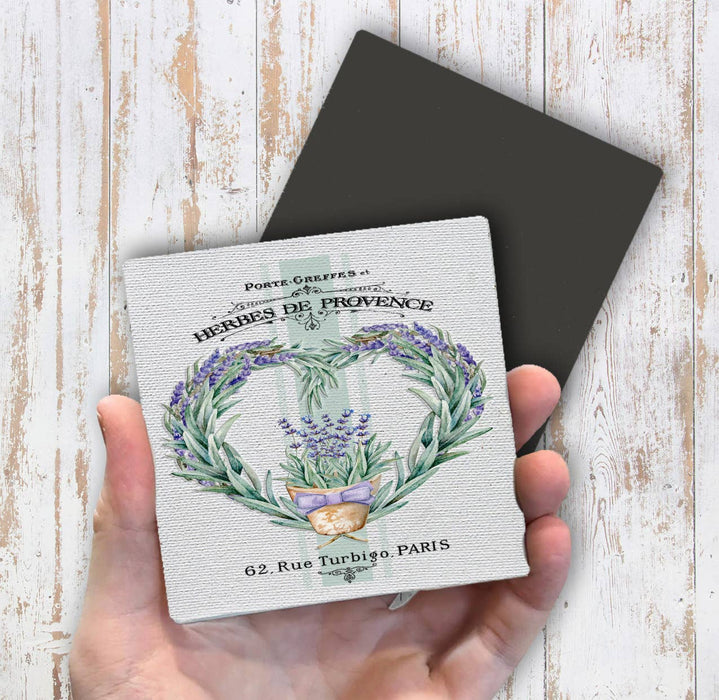 Vintage French Herbs Lavender Magnet Fridge