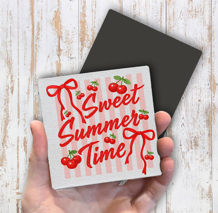 Sweet Summer Time Cherry Magnet Fridge