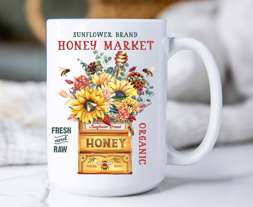 Modern Farmhouse Honey Market Bees Coffee Mug