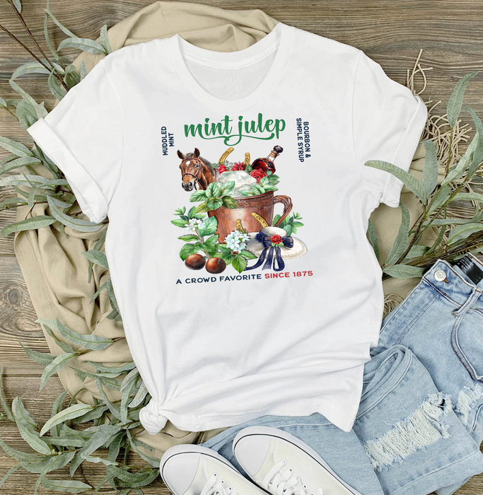 Derby Days Mint Julep Horses T-Shirt