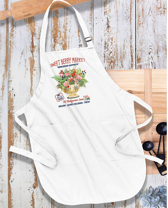 Farmhouse Sweet Blueberry Raspberry Apron