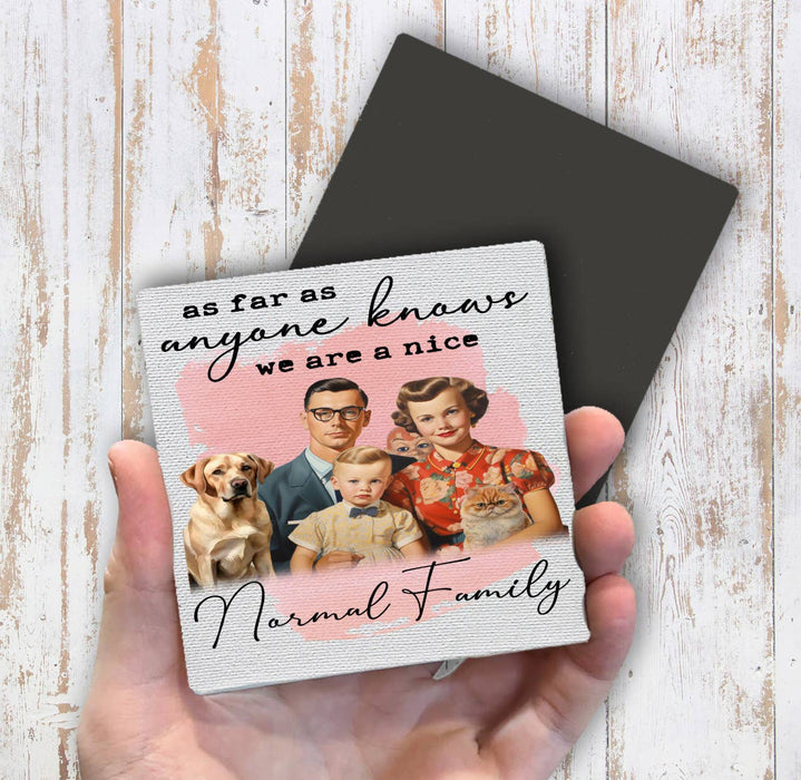 We are a nice normal Family Funny Magnet Fridge