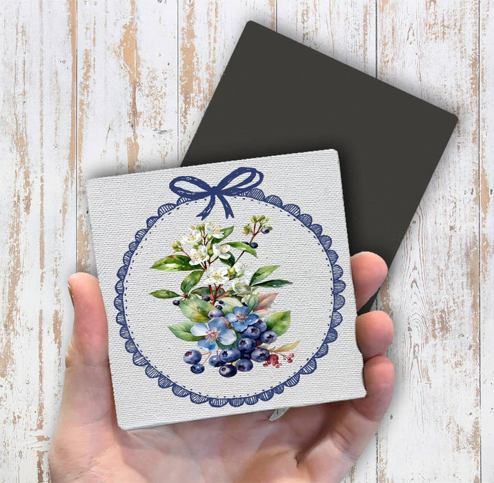 Vintage Blueberries Magnet Fridge