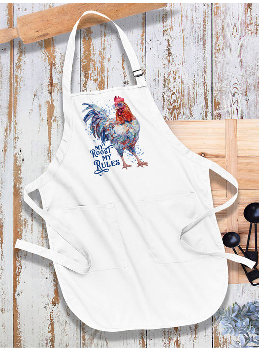 My Roost My Rules Country Rooster Apron