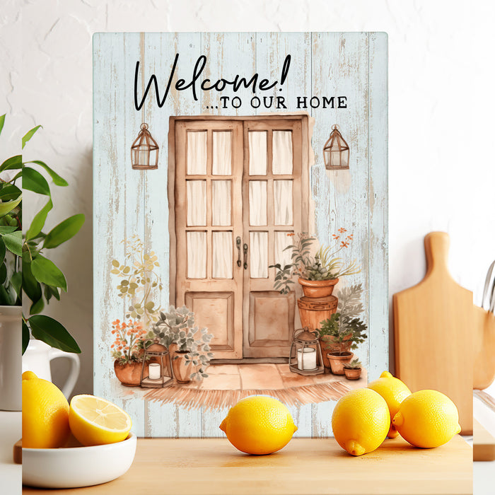 Welcome to our Home Front Door Cutting Board