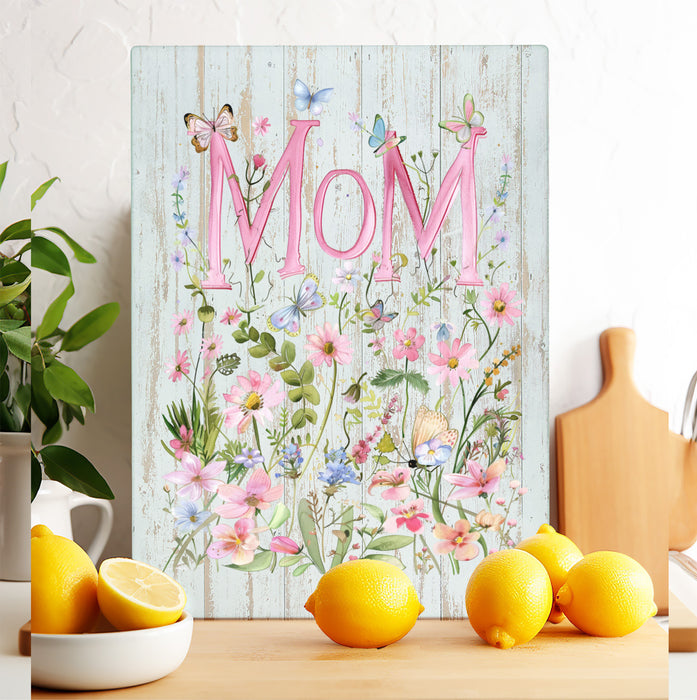 Mother's Day Wild Flowers Mom Cutting Board Trivet