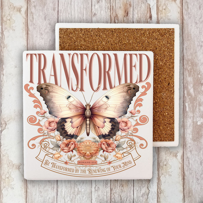 Transform Renewing your Mind Spiritual Stone Coaster