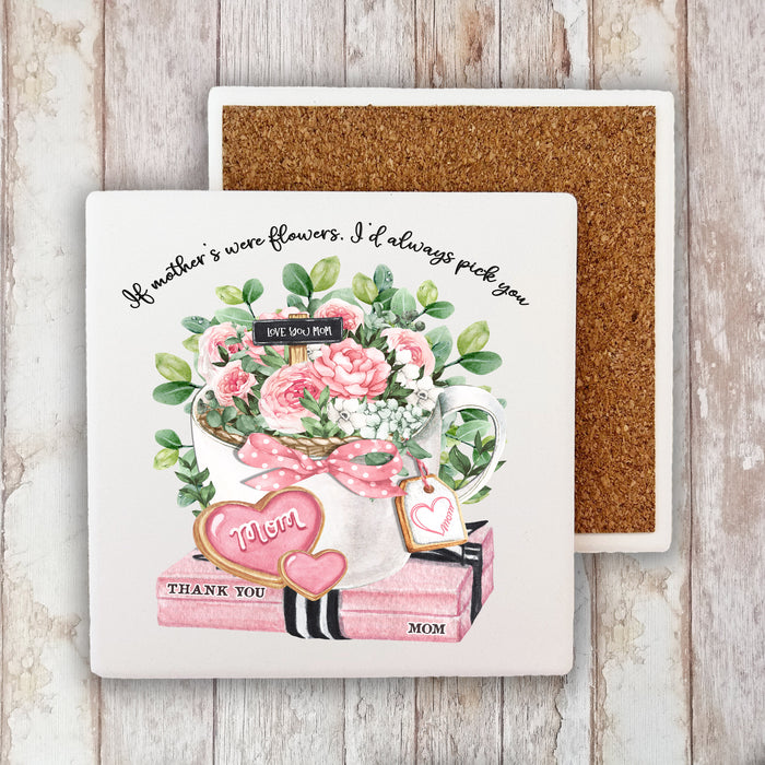 Mothers Day Mom Love You Coaster