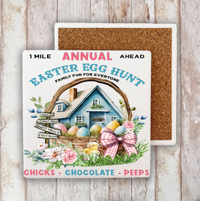 Annual Easter Egg Hunt Stone Coaster