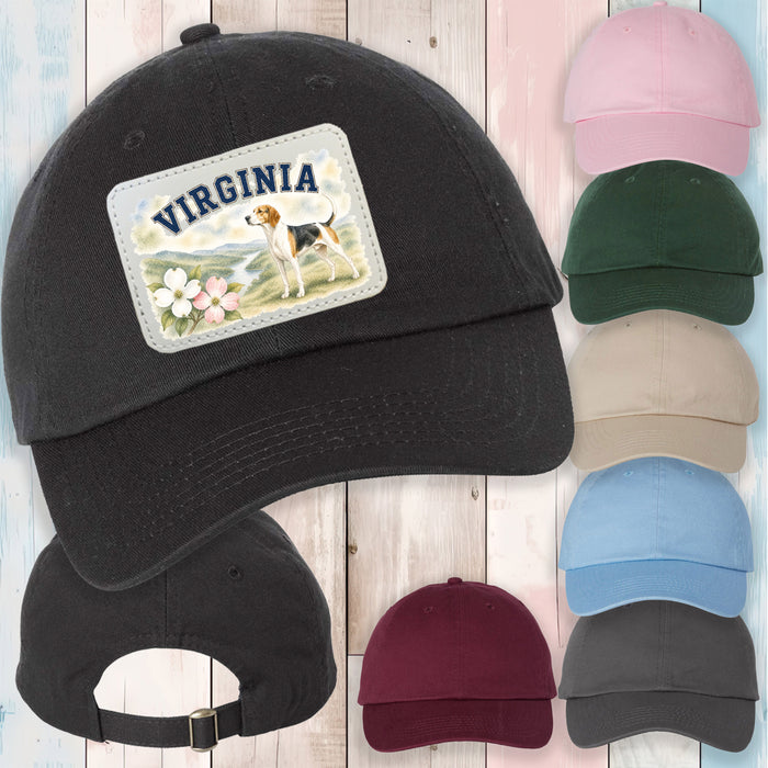 Virginia State Flower and Animal Baseball Hat