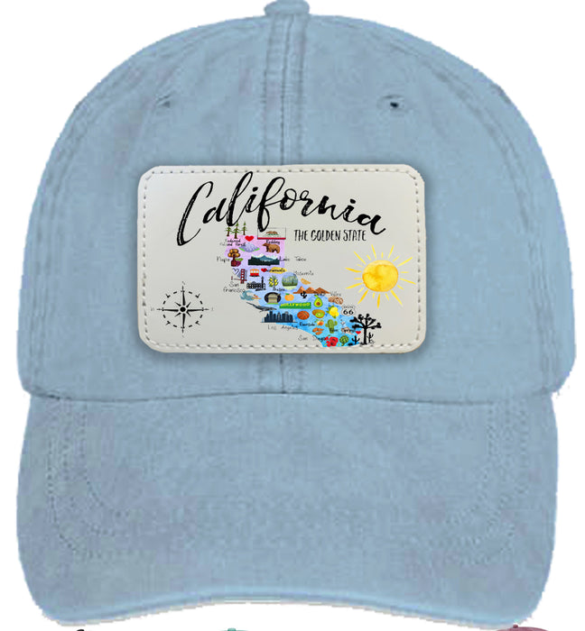 California State Map Baseball Hat