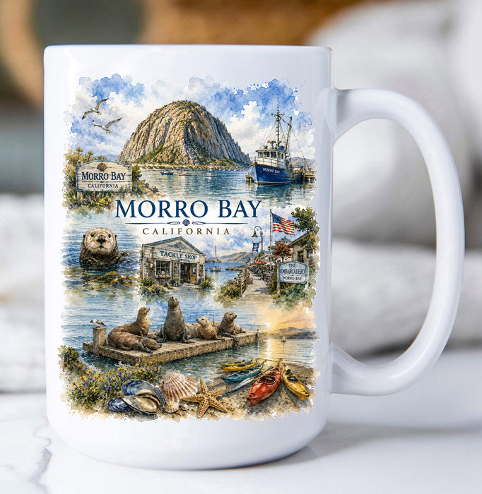 Morro Bay Collage Coffee Mug