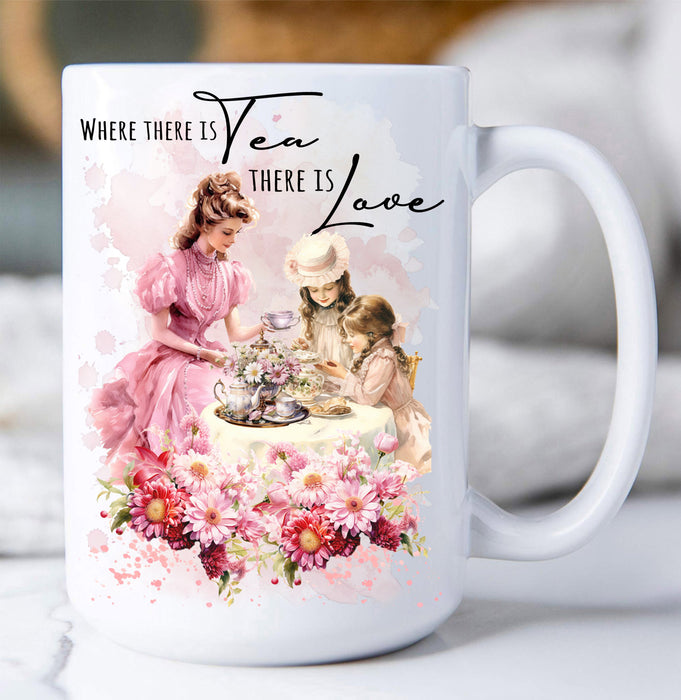 Victorian Mother Daughter Tea Coffee Mug