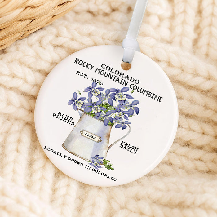 Colorado State Flower Columbine Ornament