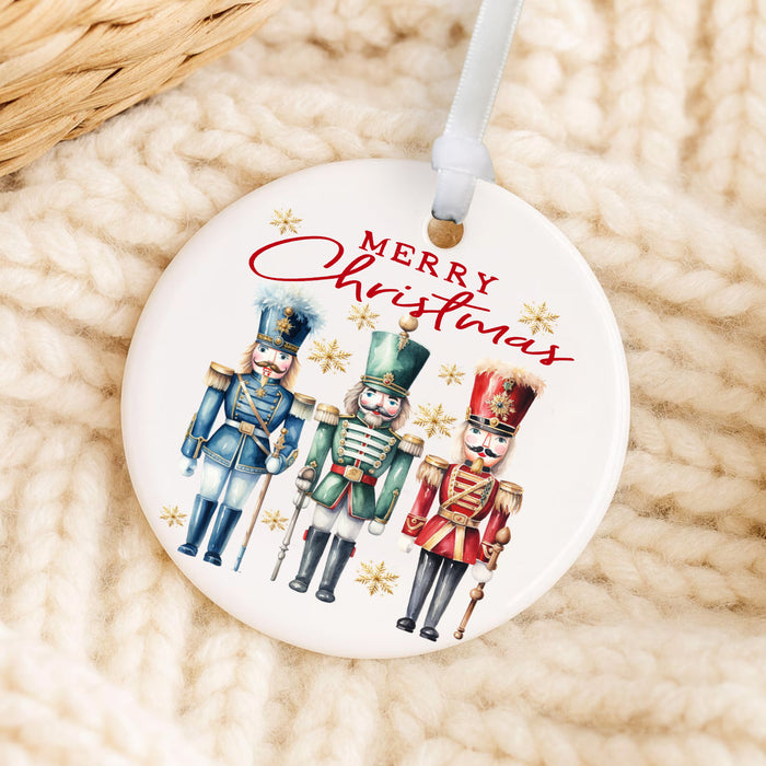 Merry Christmas Nutcrackers Ornament