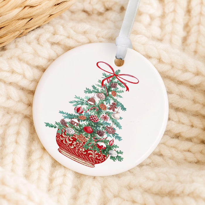 Christmas Chinoiserie Christmas Tree  Ornament