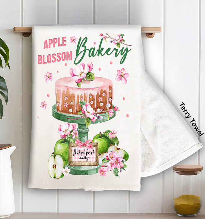 Apple Blossom Bakery Farmhouse Terry Cloth Towel