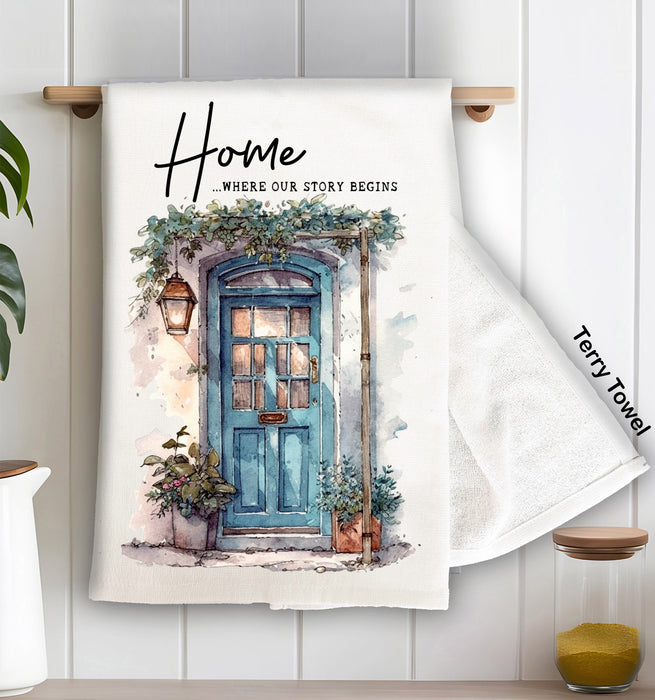 Blue Door Home Our Story Begins Terry Cloth Towel